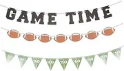 Milisten 3pcs Rugby Party Decorations Birthday Party Decorations Football Birthday Party Favors Decorations for Party Football Party Decor Wall Banner Party Supplies Football Garland Paper