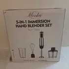 MOOKA Immersion Hand Blender 1100W with Blade Processor Egg Whisk Milk Frother