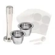 Metal Reusable Refill Espresso Capsule Pods For Nespresso Xiaomi Coffee Machines