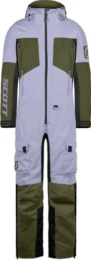 Scott Back-X Dryo 2024 Ladies One Piece Snowmobile Suit, green-purple, Size M for Women Green Purple