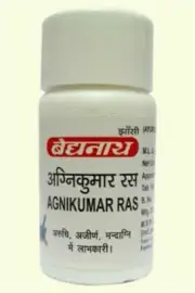 2 X Baidyanath Ayurvedic Agnikumar Ras 80 Tablets - Diarrhea,Vomting,Indigestion