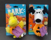 NEW Bark Box Peanuts Halloween Snoopy & Woodstock XS-M Thrash Squeak Dog Toy
