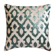 Pillow Cover Blue 16"x16", Sofa Decor Velvet Sequins - Peacock Insights