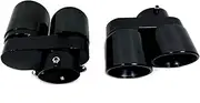 Compatible For BMW X5 X6 X7 Quad TailTip 2020 to 2024 G05 G06 G07 Muffler Carbon Fiber Exhaust Tip Tip Nozzle Exhaust Head(Stainless steel)