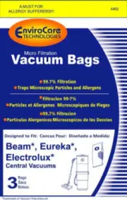 {3} Beam 6 Gallon Micro-Filtration Vacuum Cleaner Bags