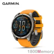 Garmin Fenix 8 47mm AMOLED Sapphire Titanium / Spark Orange Graphite Band Watch