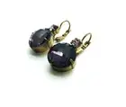 Mariana Earrings Amethyst & Light Amethyst Faceted Swarovski Crystals My Tre...
