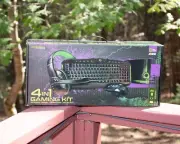 HyperGear 4-in-1 Gaming Kit Keyboard, Mouse, Headphones, Mouse Pad