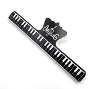 Sheet Music Clip Book Page Note Clips Music Score Fixed Clips Sheet Holder for Guitar Violin Piano Music Instruments Accessories black