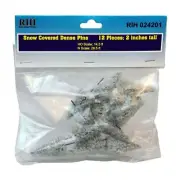 Rock Island Hobby 024201 2" Snow Pine Trees (Set of 12)