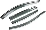 QVQOCUKS 4X Car Side Windows Visors Awning Sun Rain Cover Compatible for Peugeot 2008 MK1 A94 2014~2019 Deflector Winshield Shades Guard Accessories