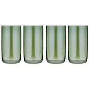 2x 2pc Tempa Verity Highball Tumbler Drinking Glass Crystal Barware Set Fern