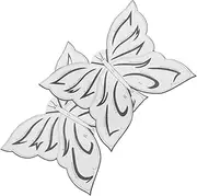 Baluue 5pcs Butterfly Eyeliner Stickers for Eye Makeup Stencil Tool White Eyeliner Eye Liner Stencils