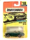 1996 Matchbox #10 Superfast Green Dodge Viper RT/10 New