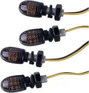 Turn Signal Indicator 4Pcs 12V Universal Front Rear Left Right Turn Signal Light LED Blinker Indicator Marker Lamp for Motorcycle ATV Dirt Bike