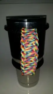Paracord Handle for a 40oz, 30oz or 20oz, RTIC,Ozark Multi color pattern