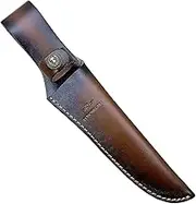 Fixed Blade Knife Sheath Fits up to 8 Inch Blade,Leather Knife Sheaths Knife Holder Hunting Knife Sheath,Straight Knife Sheath Brown