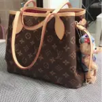 二手現貨 LV NEVERFULL MM M40995經典老花中款 子母袋 購物包 牛奶包 媽媽包