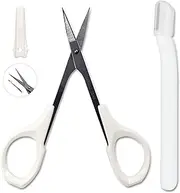 Small Craft Scissors Straight Sharp for Trimmer Precision Shear Cuticle Nail Eyebrow Travel Sewing with Safe Protective Cap by Tidawave