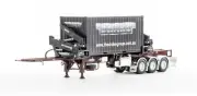 Drake ZT09250 O’Phee BoxLoader Side Loading Trailer with Container Burgundy 1:50