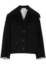 Marni Wool-blend Jacket - Black - 44 (UK12 / M) 44 (UK12 / M)