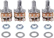 4 Pcs B50K 50K Ohm 6 Terminals Dual Linear Rotary Taper Potentiometers