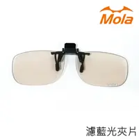 在飛比找PChome24h購物優惠-MOLA 近視/老花眼鏡族可戴-摩拉前掛可掀夾式抗藍光眼鏡鏡