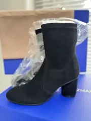 Stuart Weitzman Margot 75 Black Suede Boots NEW Size US 5