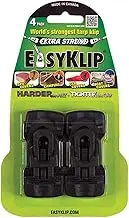 EasyKlip 4101 Midi Tarp Clip, 4-Pack, Black