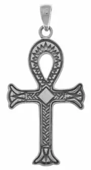 Jewelry Trends Sterling Silver Egyptian Large Ankh Cross Pendant