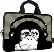 [icolor] 9.7-10.2 Inch Neoprene Tablet Bag Carrying Case Sleeve Cover With Handle for Laptops/Notebook/eBooks/Kids Tablet/Apple iPad - Chimpanzee ICB10-9