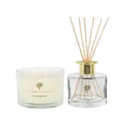 Soy Wax Scented Candle & Reed Diffuser Set - 350g - Lemongrass