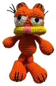 GARFIELD CAT Crochet Doll PLUSH figure toy Amigurumi handmade NEW-USA seller