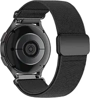 Elastic Nylon Band for Samsung Galaxy Watch 7 6 4 5 Band Men Women 40mm 44mm/Galaxy Watch 6 4 Classic Strap 47mm 43mm 42mm 46mm/5 Pro 45mm/Active 2/FE, 20mm Quick Release Magnetic Sport Watch Band