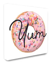 Stupell Industries Yum Sprinkle Donut