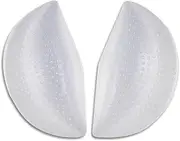 [Generic] 2 Pairs Arch Support Pad Shoe Pads， Foot sole support insole for Heels Foot Arch Compression Gel (Transparent, One size)