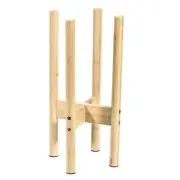 5.9" x 5.9" x 15.7" Bamboo Plant Stand, Corner Plant Shelf Rack Indoor Outdoor