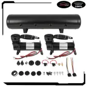 For Train Horn 12V 5 Gal Air Tank 200 Psi Compressor Onboard System Kit