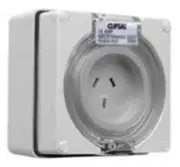 Clipsal 56-SERIES SOCKET OUTLET 250V 10A 3-Pins Flat, Auto Switched, White