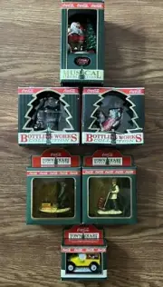 6 Coca Cola Town Square, Bottling Works, Musical Collection Christmas Ornaments