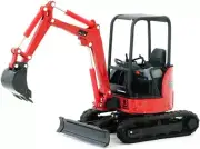 AKTIO Exclusive Yanmar ViO20 Mini Excavator Model 1/32 Diecast Japan Red Rare