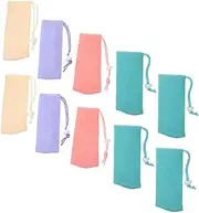 LALADEFIEE Exfoliating Soap Bag Mesh Pouch for Shampoo Soap Bars Safe Pe Material Elegant Hanging Storage for Bathroom