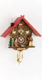 Kuckulino Black Forest Clock Black Forest House with quartz mov.. TU 2050 PQ NEW