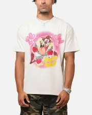 [GOAT CREW] Goat Crew X Warner Bros. Looney Tunes In Love Looney Heavy T-shirt Off White - Size M M Off White