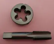 Lots 1pc HSS Machine 1/8-27 NPT Plug Tap and 1pc 1/8-27 NPT Die Threading Tool