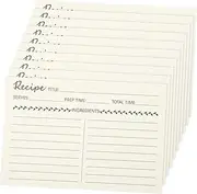 UTHCLO 10pcs Kitchen Recipe Card Compact Recipe Paper Replacement Recipe Cards Bridal Shower Recipe Cards Kitchen DIY Cards Recipe Note Cards Recipe Binders Blank Notecards Kraft Paper