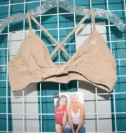 Fox Racing Tan Girls Frenchie Fixed Triangle Top Size Large Womens Juniors