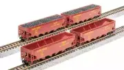 N BLI 7438 Union Pacific (fantasy scheme) ARA 70-Ton Quad Hoppers 4-Pack NIB