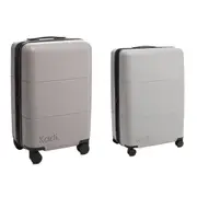 2pc Kadi Large Check In Suitcase/Leisure Carry-On Suitcase Luggage Pebble Set