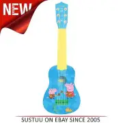 Lexibook K200PP Kid's Peppa Pig My First Guitar│6 Nylon Strings│Blue/Yellow│3y+